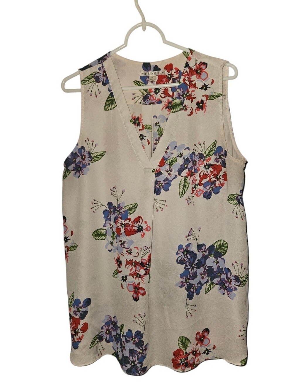 XL Violet + Claire Sleeveless Blouse